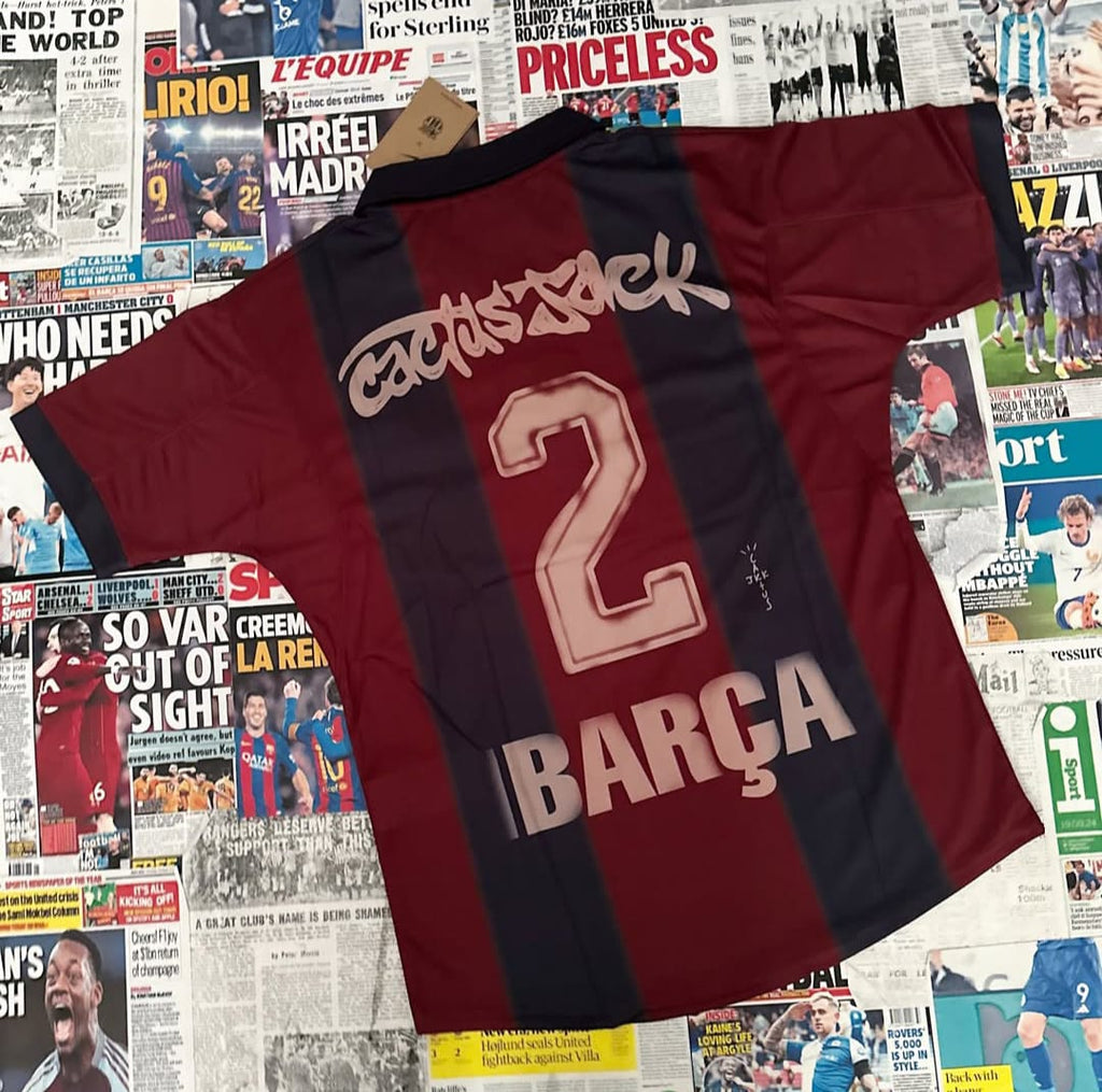 Travis Scott X Barcelona jersey
